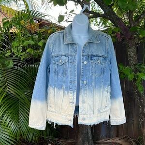 BLANK NYC Bleached Denim Jacket size small